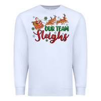 White our team sleigh Premium Sweatshirt - MaliasSmallBusiness
