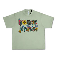 Oil Green honor the brave Urban Heavy Tee - CowhideDigitalArt