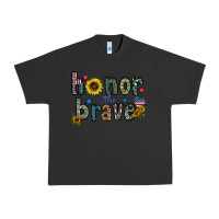 Pigment Black honor the brave Urban Heavy Tee - CowhideDigitalArt