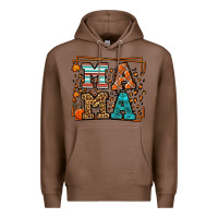 Chestnut Fall Autumn Leopard Mama Premium Hoodie - LillyAllenDesigns