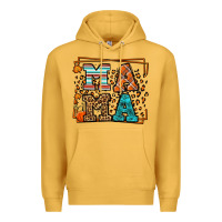 Mustard Fall Autumn Leopard Mama Premium Hoodie - LillyAllenDesigns