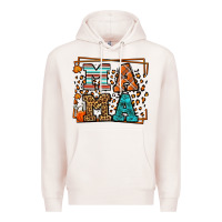 Pale Pink Fall Autumn Leopard Mama Premium Hoodie - LillyAllenDesigns
