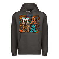 Smoke Fall Autumn Leopard Mama Premium Hoodie - LillyAllenDesigns