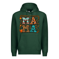 Sports Green Fall Autumn Leopard Mama Premium Hoodie - LillyAllenDesigns