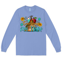 Colony Blue teaching my tribe Long Sleeve Tee - BundleAndBundleShop