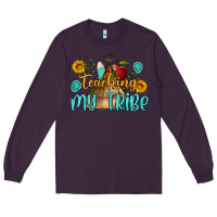 Plum teaching my tribe Long Sleeve Tee - BundleAndBundleShop