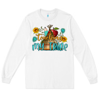 White teaching my tribe Long Sleeve Tee - BundleAndBundleShop