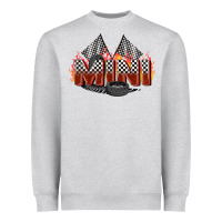 Heather Grey race mini Heavyweight Sweatshirt - Zillion Design Studio