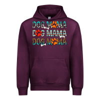 Mauve Wine Dog Mama Urban Hoodie - texasbilliewilder