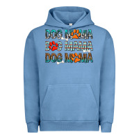 Pigment Pebble Blue Dog Mama Urban Hoodie - texasbilliewilder