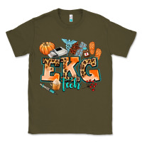 Army Green ekg tech fall Classic Tee - AdoDesignShop