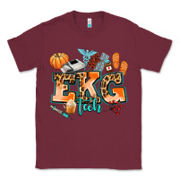 Burgundy ekg tech fall Classic Tee - AdoDesignShop