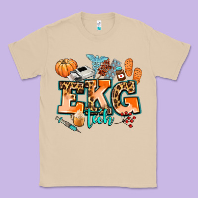 Ekg Tech Fall Classic Tee Designed By Adodesignshop