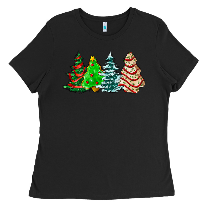 Christmas Tree Cakes And Christmas Trees  Ado Ladies Tee by AdoDesignShop | Teevron