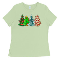 Matcha Christmas tree cakes and Christmas trees  ado Ladies Tee - AdoDesignShop