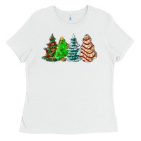 White Christmas tree cakes and Christmas trees  ado Ladies Tee - AdoDesignShop