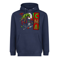 Navy grinch hand cma nurse Heavyweight Hoodie - NancyCooperArtShop