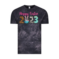 Cloud Black Happy Easter 2023 Easter Day Vintage Tee - Neo Western