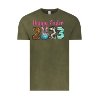 Vintage Olive Happy Easter 2023 Easter Day Vintage Tee - Neo Western