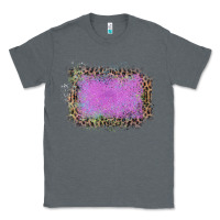 Charcoal Heather Old Leopard Purple Glitter Frame Classic Tee - Bettercallsaul