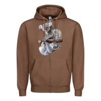 Chestnut Koala Zipper Hoodie - LillyAllenDesigns