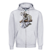 Heather Grey Koala Zipper Hoodie - LillyAllenDesigns