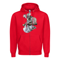 Red Koala Zipper Hoodie - LillyAllenDesigns