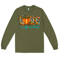 Army Green love fall love Long Sleeve Tee - Artiststas