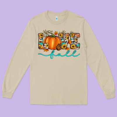 Love Fall Love Long Sleeve Tee Designed By Artiststas