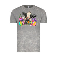 Cloud Rock Happy Easter Cow Easter Day Vintage Tee - Neo Western