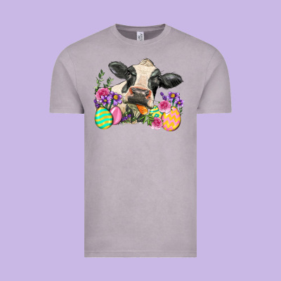 Happy Easter Cow Easter Day Vintage Tee Designed By Neo Western