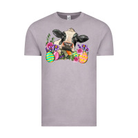 Vintage Zinc Happy Easter Cow Easter Day Vintage Tee - Neo Western
