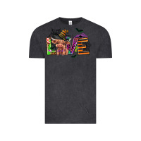 Vintage Black love halloween heifer Vintage Tee - AdoDesignShop