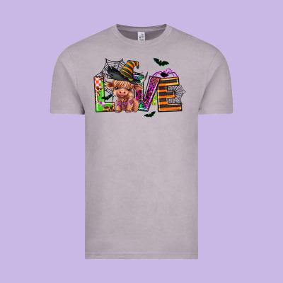 Love Halloween Heifer Vintage Tee Designed By Adodesignshop