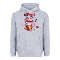 Heather Grey mama coffee cups Heavyweight Hoodie - MaliasSmallBusiness