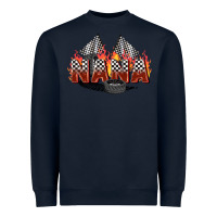 Navy race nana Heavyweight Sweatshirt - Zillion Design Studio