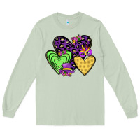 Matcha hearts mardi gras Long Sleeve Tee - JahusDesignShop