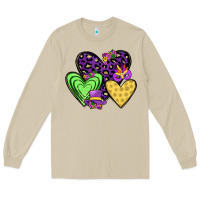 Mushroom hearts mardi gras Long Sleeve Tee - JahusDesignShop