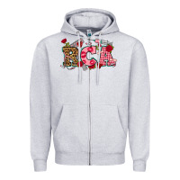 Heather Grey valentines day rca Zipper Hoodie - NancyCooperArtShop