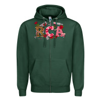 Sports Green valentines day rca Zipper Hoodie - NancyCooperArtShop