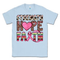 Dusty Blue strength hope faith Classic Tee - JahusDesignShop