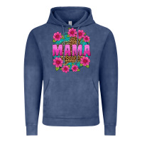 Vintage Denim mama leopard background Vintage Hoodie - texasbilliewilder