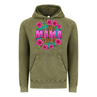 Vintage Olive mama leopard background Vintage Hoodie - texasbilliewilder