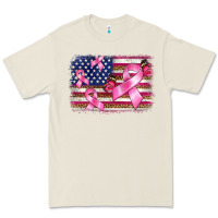 Bone breast cancer american flag background Premium Tee - BarkalooDesign