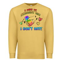 Antique Gold i may be straight pride day Premium Sweatshirt - MaliasSmallBusiness