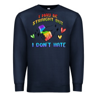 Navy i may be straight pride day Premium Sweatshirt - MaliasSmallBusiness