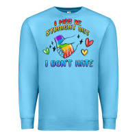 Ocean Blue i may be straight pride day Premium Sweatshirt - MaliasSmallBusiness
