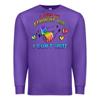 Purple i may be straight pride day Premium Sweatshirt - MaliasSmallBusiness