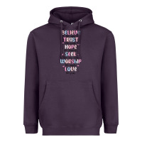 Plum believe like mary trust like joseph valentine s da Heavyweight Hoodie - MaliasSmallBusiness