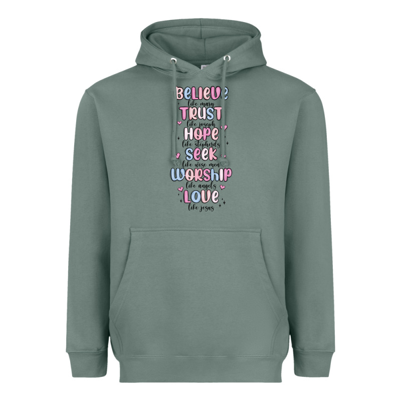 Believe Like Mary Trust Like Joseph Valentine S Da Heavyweight Hoodie by MaliasSmallBusiness | Teevron